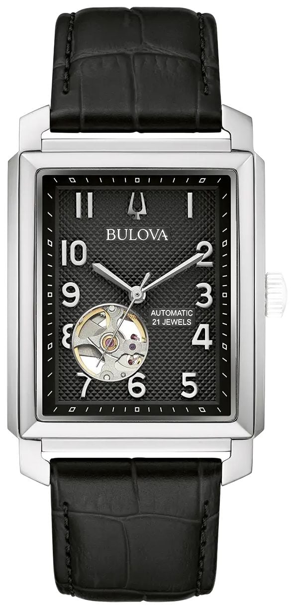 Bulova 96A269 Sutton Automatic (33mm) Black Textured Dial / Watch