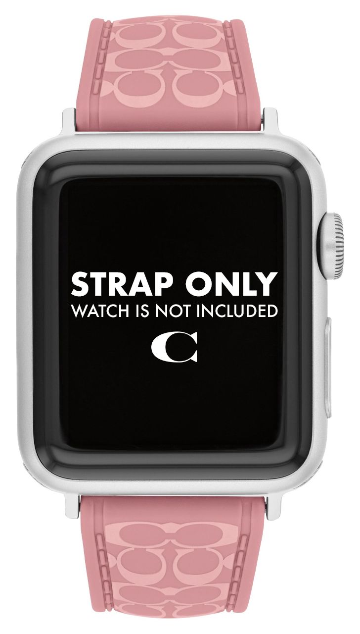 Coach 14700266 Apple Watch Strap (38/40/41mm) Pink Silicone