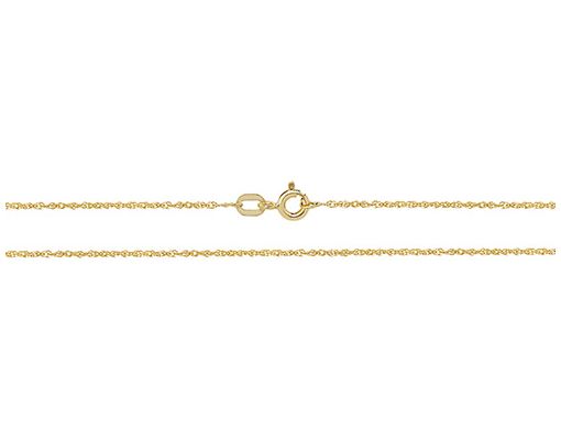 James Moore TH CH217/20 9ct Yellow Gold Diamond Cut Chain Jewellery