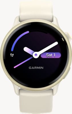Garmin Vívoactive 6 AMOLED Health & Fitness GPS Smartwatch - Lunar Gold With Bone Band 010-02985-01
