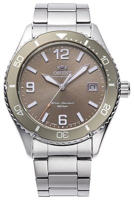 Orient Solar Sports Diver (39.9mm) Cocoa Brown Dial / Stainless Steel Bracelet RA-WJ0004Y10B