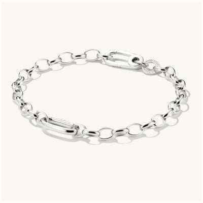 Thomas Sabo Charm Bracelet With Connect Link Silver C1202-001-21-L17