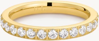 D.LOUISE Gold Plated Eternity Band Ring