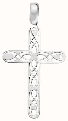 James Moore TH Sterling Silver Celtic Cross Pendant G6975