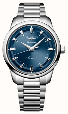 LONGINES Conquest Heritage Automatic (40mm) Blue Lacquered Dial / Stainless Steel Bracelet L16504926