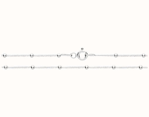 James Moore TH Silver Fine Curb Bead Chain 20" G1360/20