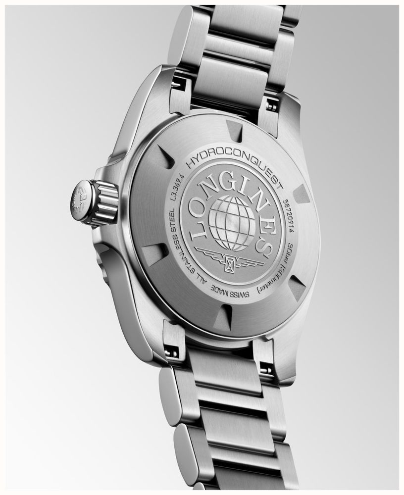 LONGINES HydroConquest Quartz Diamond (30mm) Mother-of-Pearl Dial / Stainless Steel Bracelet L33694876 - alternate view 3