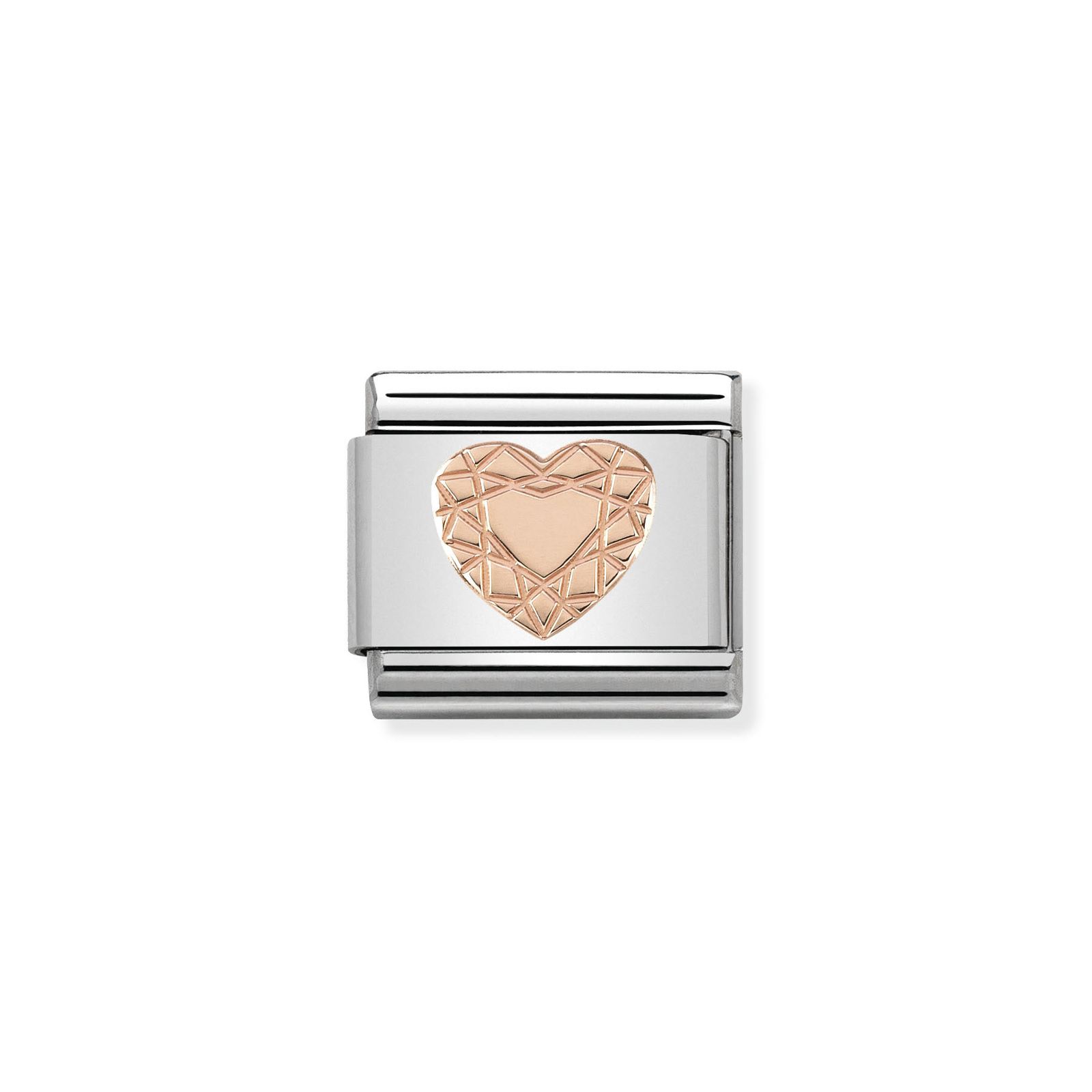 Nomination 430104/19 Classic Diamond Heart 9ct Rose Gold & Jewellery