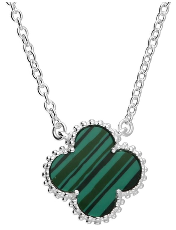 CME Leicester Limited H6401/G Green Malachite Quatrefoil Jewellery