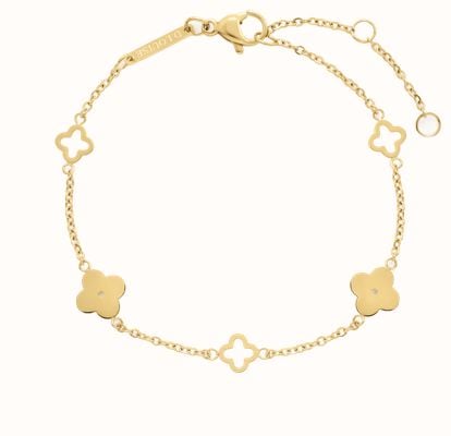 D.LOUISE Gold Plated Multi Clover Bracelet SKB-20