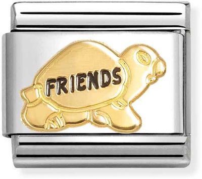 Nomination Classic Turtle Friends 18ct Gold Charm 030285/74