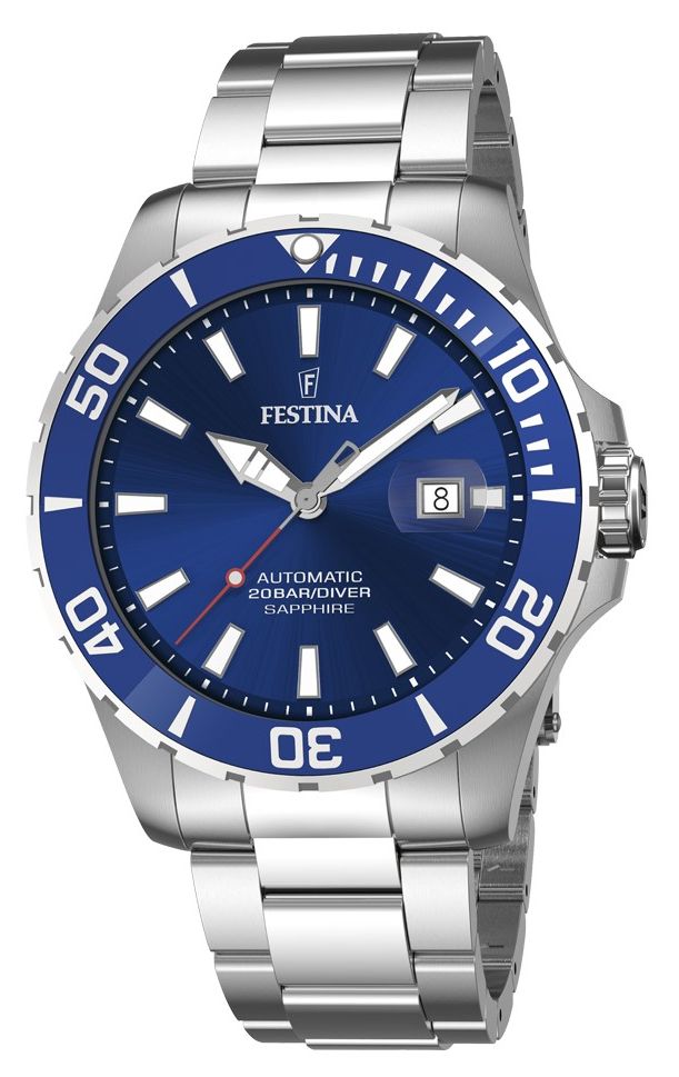 Festina F20531/3 Diver Automatic (44mm) Blue Dial / Watch