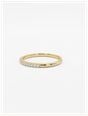 0.15ct Round Brilliant Natural Diamond 9ct Yellow Gold Half Eternity Ring HET100110/YG - alternate view 2