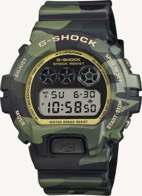 Casio G-Shock 6900 Bold Camo Series (50mm) Black Dial / Camo Resin Band DW-6900CMG-3ER