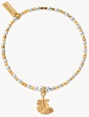 ChloBo Gold&Silver Curved Feather Bracelet GMBCFB2567
