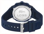 Lacoste Lc33 Dual-Display Multifunction Silver Dial Blue Silicone Strap Watch 2011515 - alternate view 4