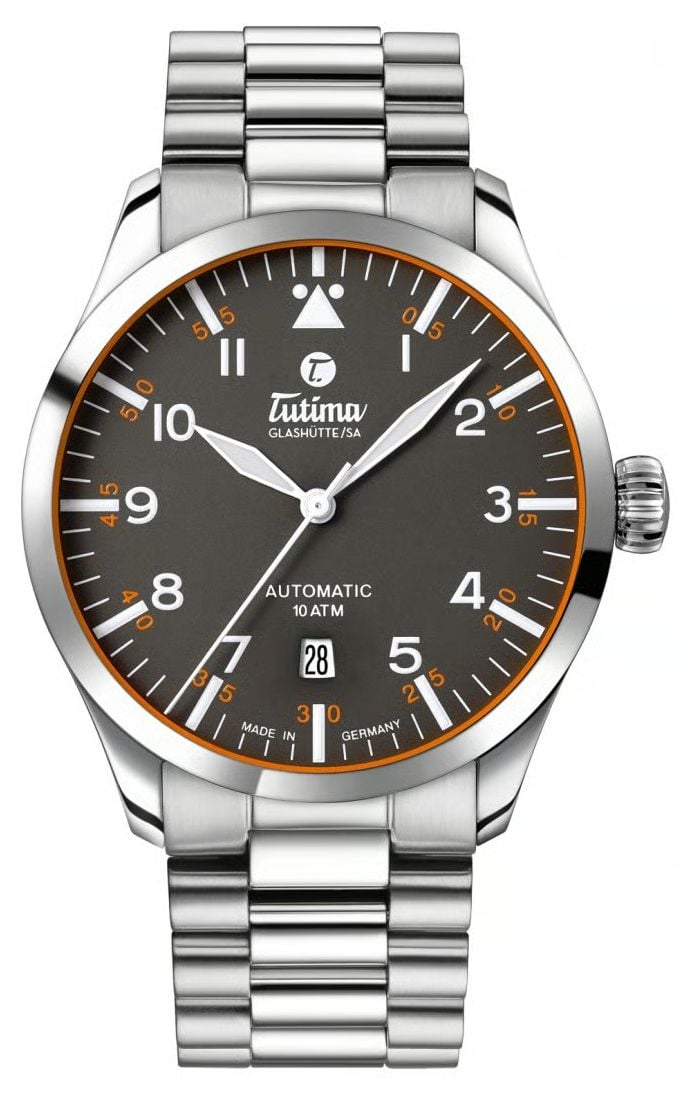 Tutima GlashÃ¼tte 6105-04 Flieger Automatic (41mm) Gunmetal- Watch