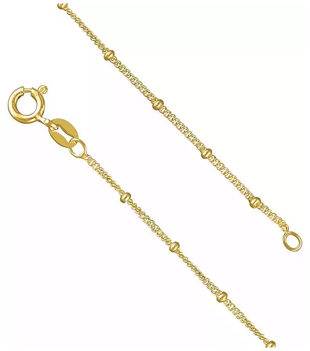 James Moore CME H4123-46 Sterling Silver 18″ Gold Plated Jewellery