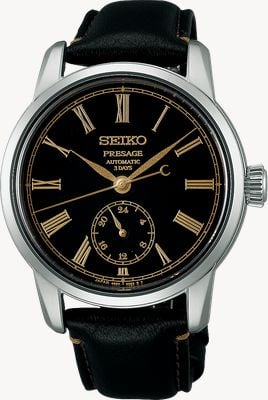 Seiko Presage Classic Series Urushi Black Limited Edition (40.2mm) Black Dial / Black Leather Strap SPB499J1