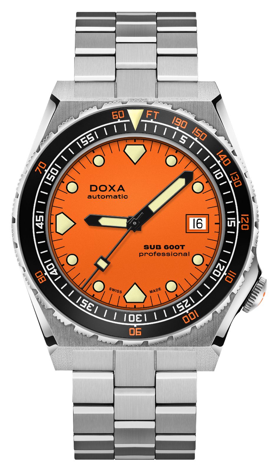 DOXA 861.10.351.10 SUB 600T Professional (40mm) Orange Watch