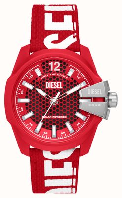 Diesel Baby Chief | Red and Black Dial | Red Recycled Ocean Plastic Strap DZ4619