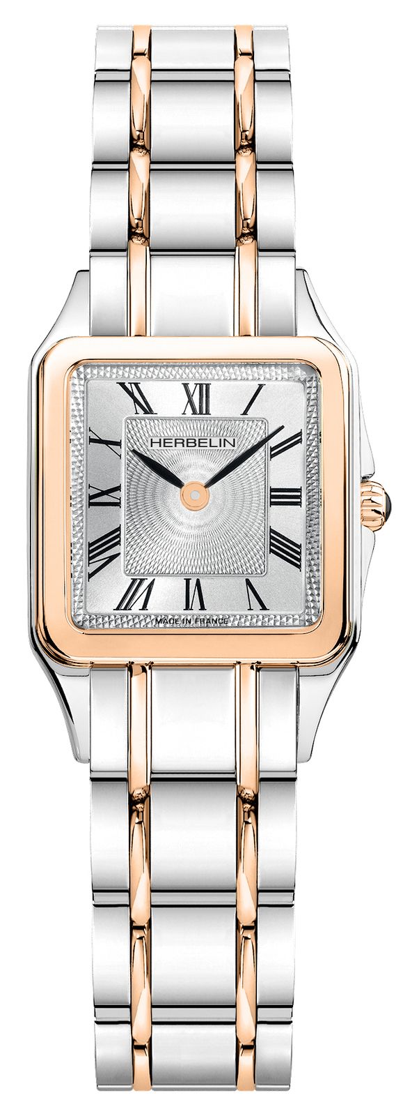 Herbelin 17457BTR01 Luna Quartz (24mm) Silver GuillochÃ© Watch
