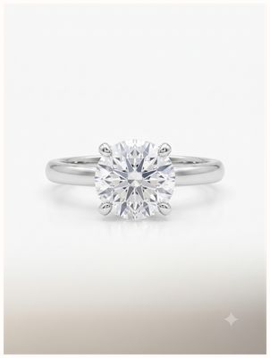 Platinum Diamond Set Soliare Ring 2.01ct J60035