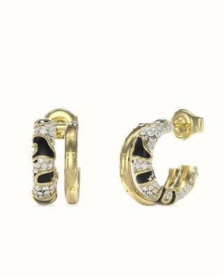 Guess Fabulous Me Ladies Gold Toned Earrings UBE05193YGBK