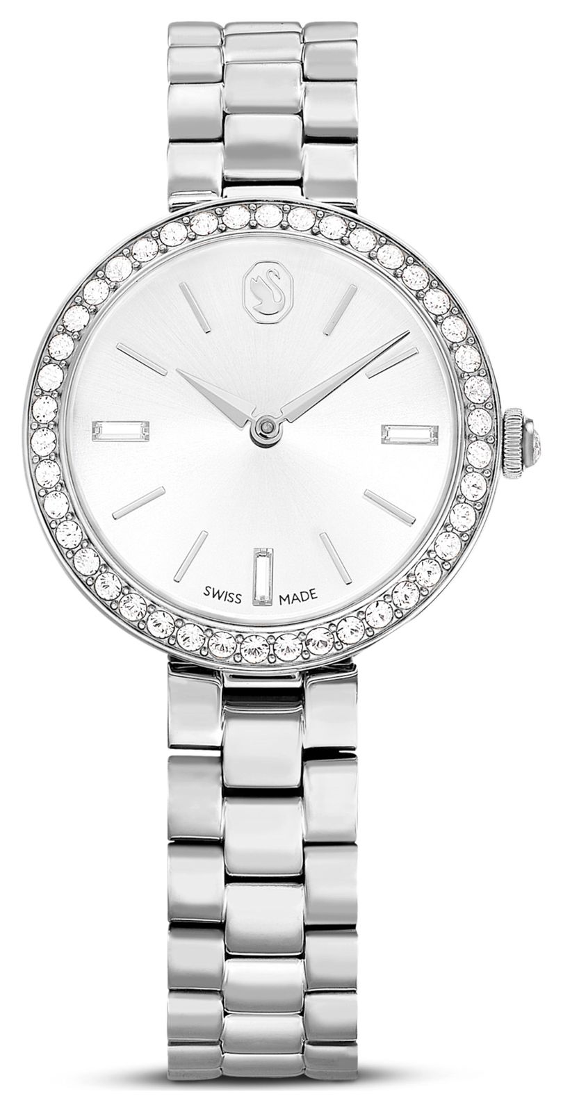 Swarovski 5672998 Certa (30mm) White Dial / Stainless Steel Watch