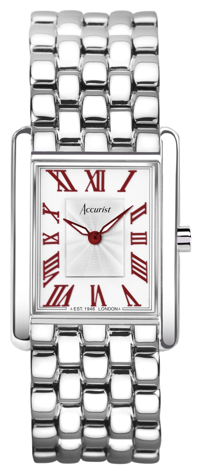 Accurist 71005 Women's Rectangle Quartz (26mm) White Dial / Watch