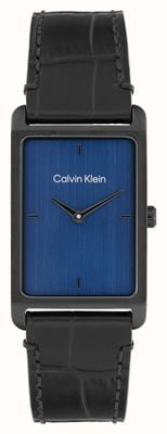 Calvin Klein CK Dapper (24mm) Blue Dial / Black Leather Strap 25200531