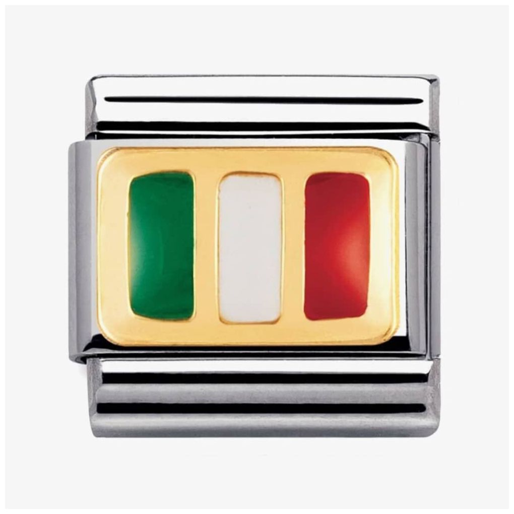 Nomination 030234/21 Classic Italy Flag Enamel Charm Jewellery