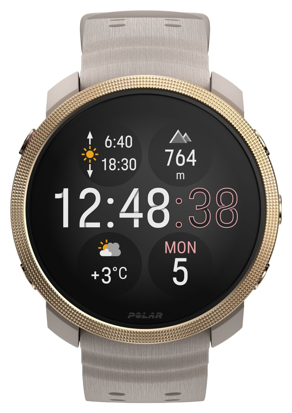 Polar 900112399 Vantage M3 Multisport GPS Smartwatch Greige Watch