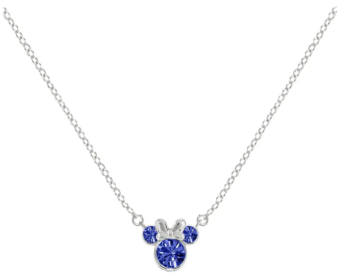 Disney N905424SSEPL-16.PH Silver Minnie Mouse Birthstone Jewellery