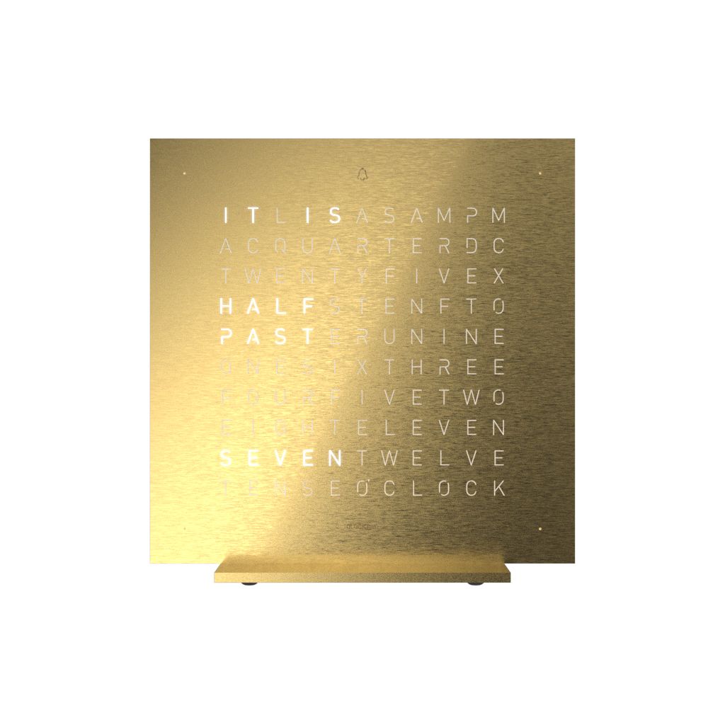 QLOCKTWO T4GENGD-UK EARTH 13.5 STEEL SERIES GOLDEN LEGEND ( Watch
