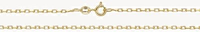 Treasure House 9ct Yellow Gold Dia Cut Belcher 20" Chain CH123/20