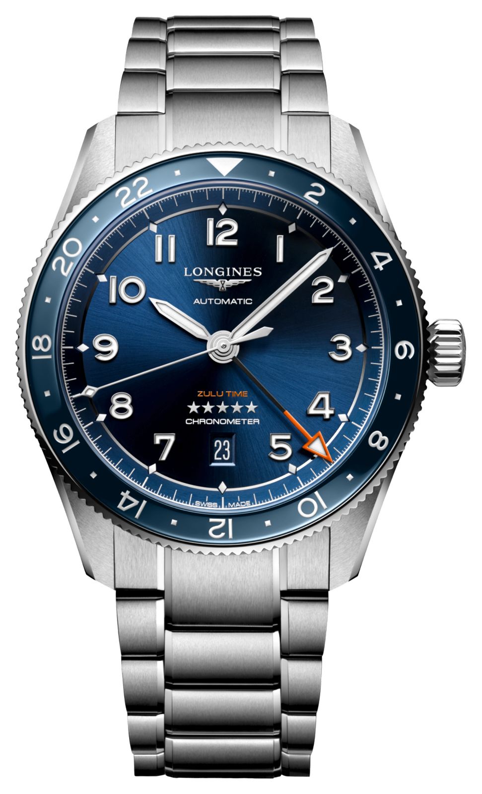 LONGINES L38124936 Spirit Zulu Time GMT Automatic (42mm) Watch