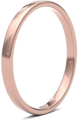 James Moore Wedding Rings | 9ct Rose Gold | 2mm | Light | Soft Court | AG_2LLS-9R