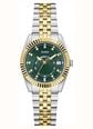 Guess Ladies Jada Two-Tone Multi-Function Date Watch With Green Dial GW0936L3