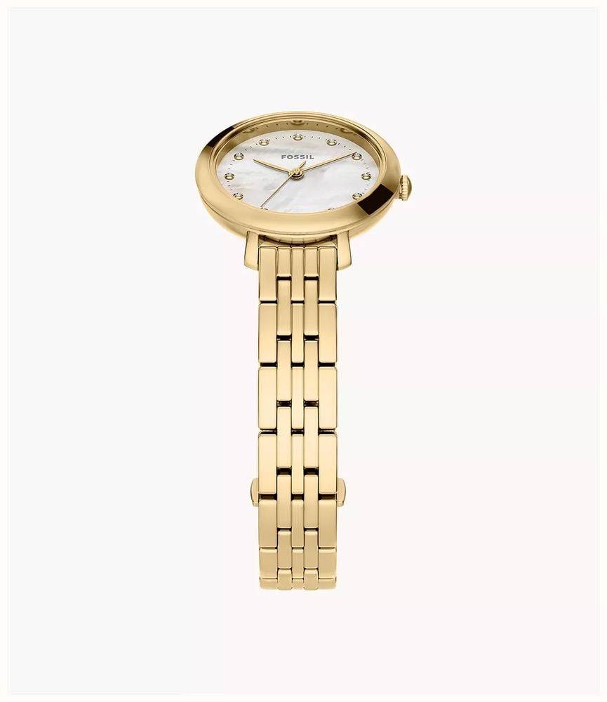 Fossil Heidi 26 mm Three-Hand Gold-Tone Stainless Steel Fossil Watch ES5501 - alternate view 4