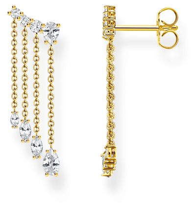 Thomas Sabo H2325-414-14 Gold-Plated Waterfall Earrings with Jewellery