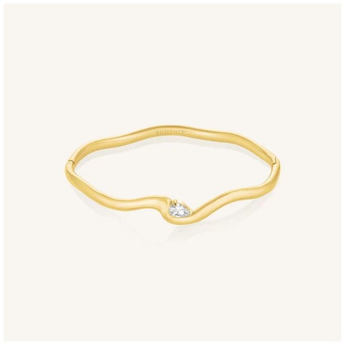 Rosefield Jewellery JBMWG-J1303 Marquise Wave Gold Plated