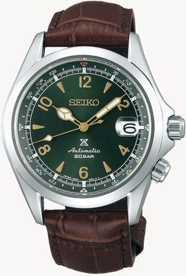 Seiko Prospex Men's Automatic Mechanical Alpinist | Brown Leather Strap SPB121J1