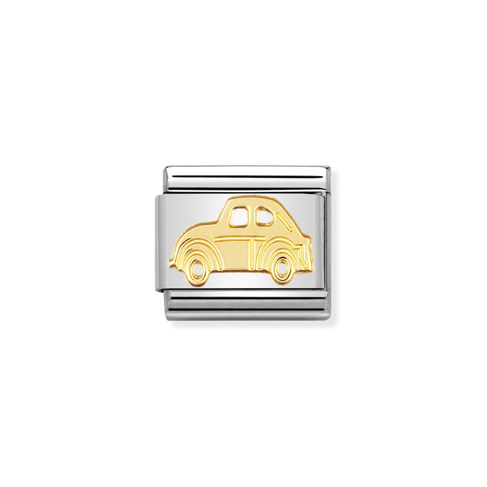 Nomination 030108/05 Classic Car 18ct Gold & Steel Charm Jewellery