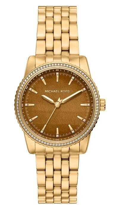 Michael Kors MK7681 Women's Bryant Three Hand Brown Dial Watch