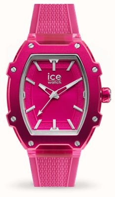Ice-Watch ICE Boliday Flashy Pink (36mm) Pink Tonneau Dial / Pink Silicone Strap 023323