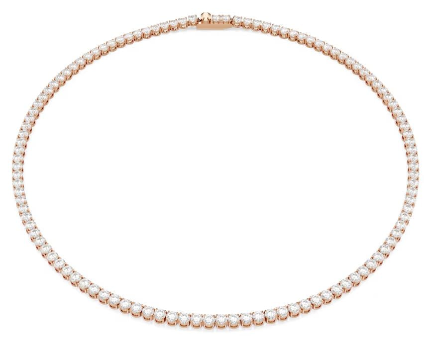 Swarovski 5764194 Matrix Tennis necklace, Round cut, White, Jewellery