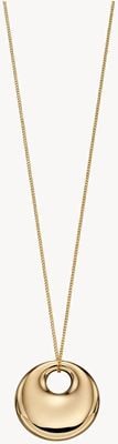 Elements Gold 9k Yellow Gold Bold Organic Disc Pendant Only GP2167