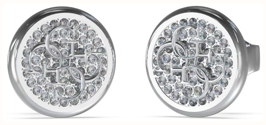 Guess Ladies 'Dreaming' Circular 4G Earrings JUBE03129JWRHT/U