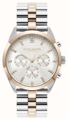 Olivia Burton City Classics Ivory Dial / Two-Tone Stainless Steel Bracelet 24000191